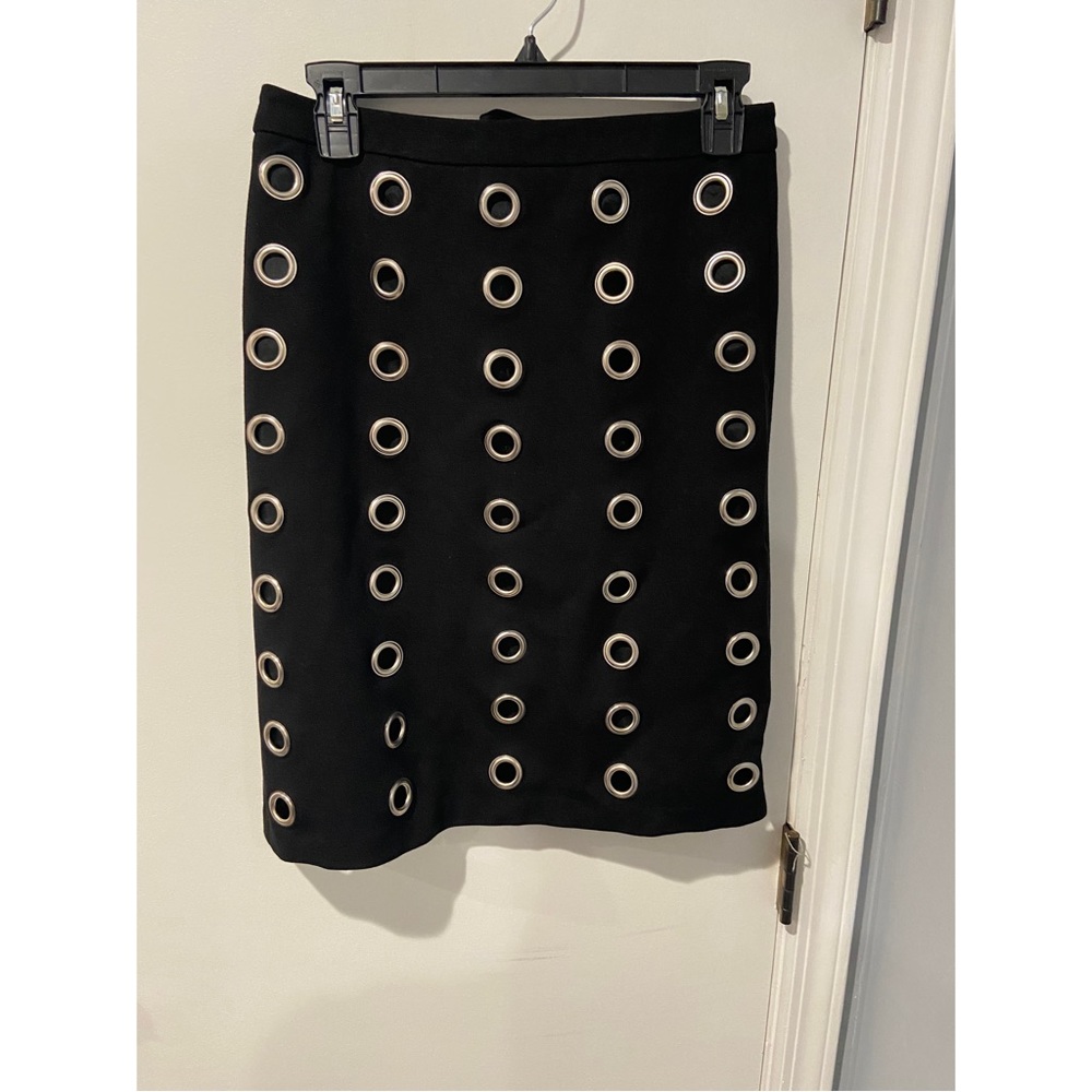 Brand New Carmen Marc Valvo Katerini Grommet Pencil Skirt!